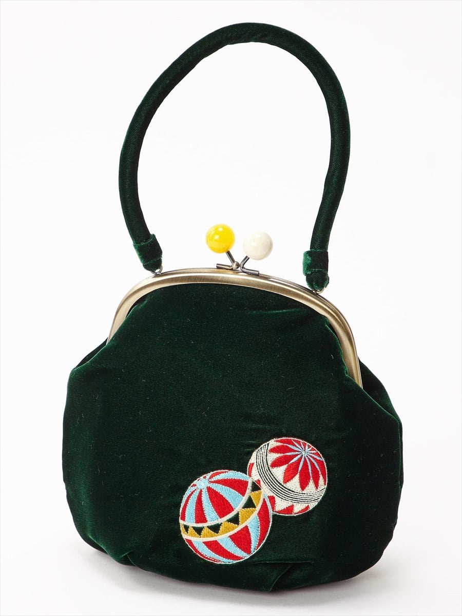 【ラスト1点】まりぼんぼんバッグ|グリーン