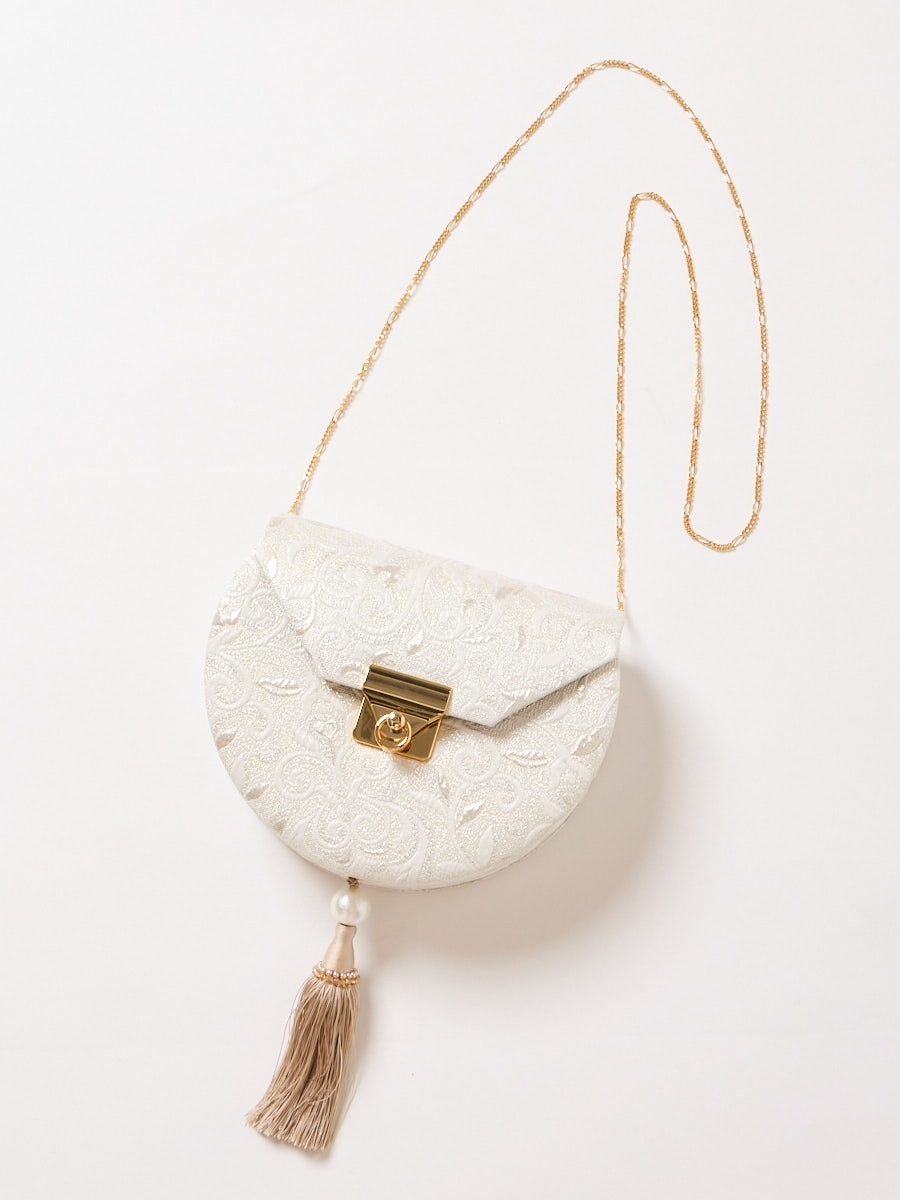 タッセルバッグ|オフホワイト