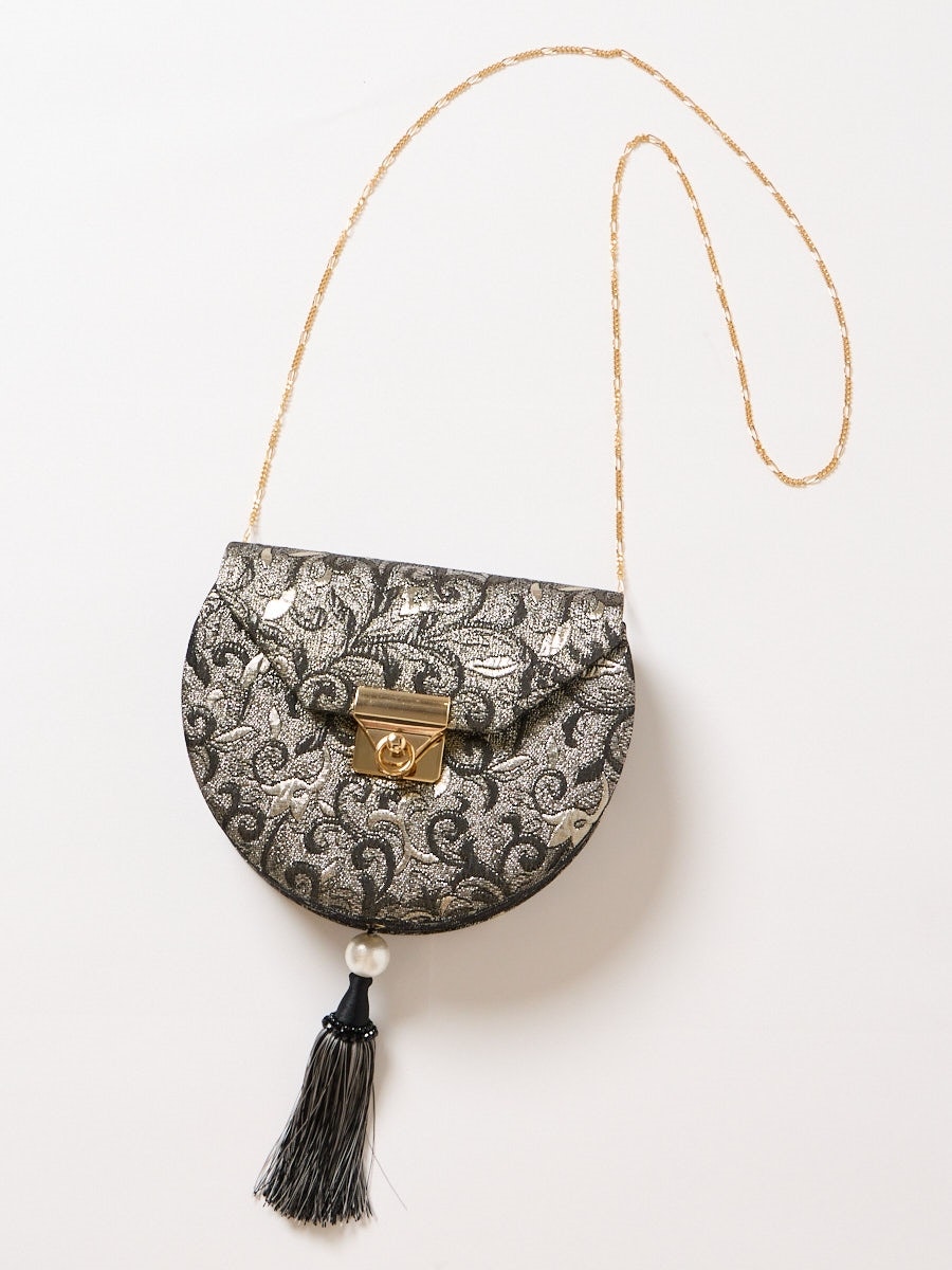 タッセルバッグ|ブラック