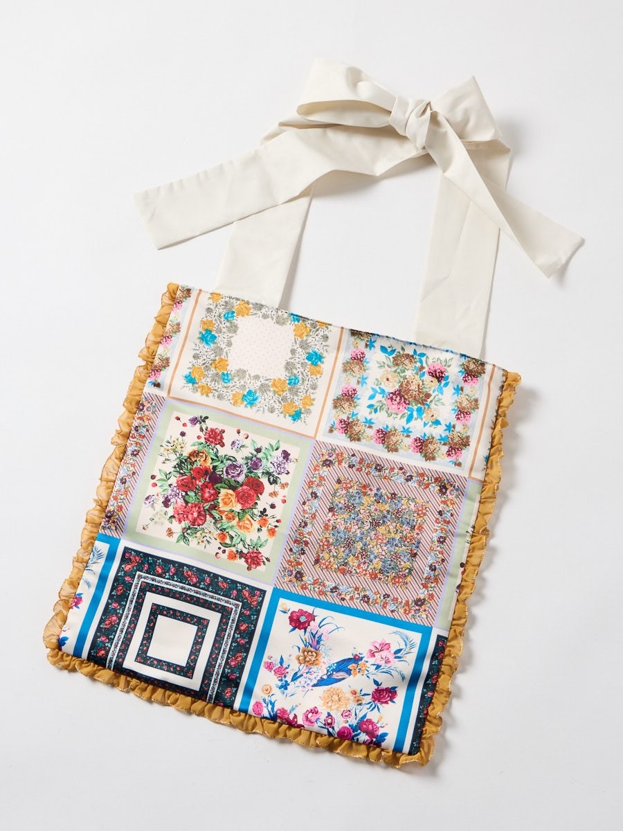 ギャラリーリボントートバッグ|ベージュ