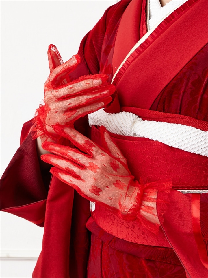 レースグローブ(FREE レッド): ふりふ｜ミマツグループ