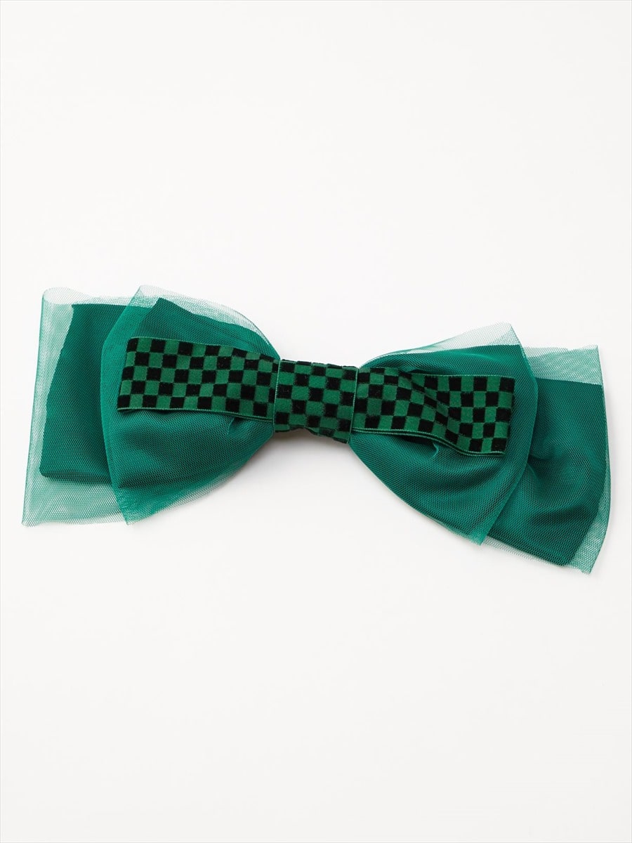 【残りわずか】ベロアグランドリボン|グリーン