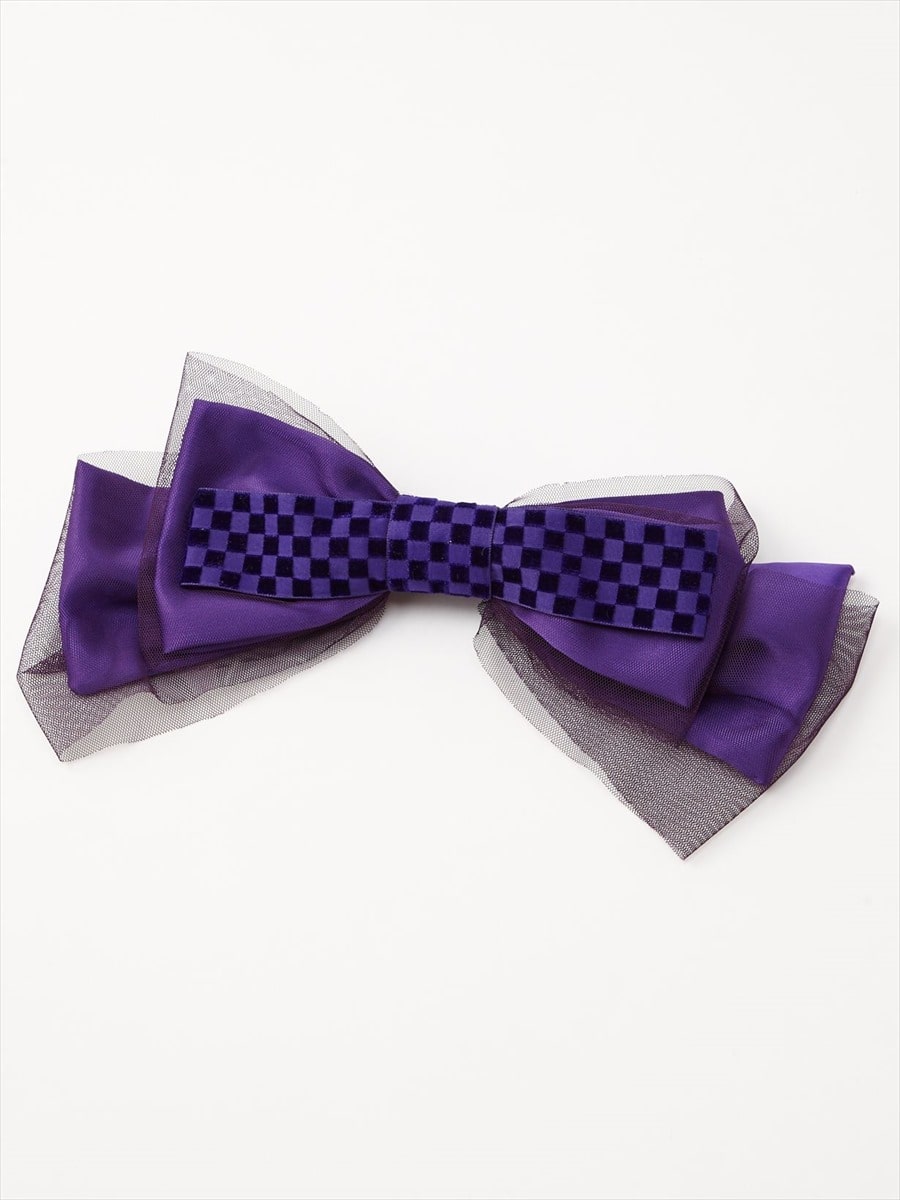 【残りわずか】ベロアグランドリボン|パープル