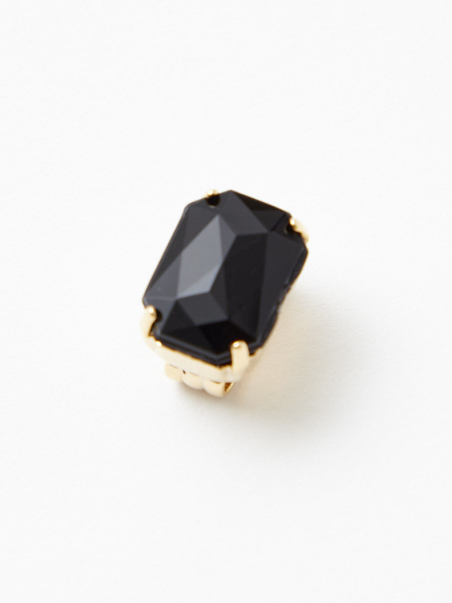 クリスタル帯留|ブラック