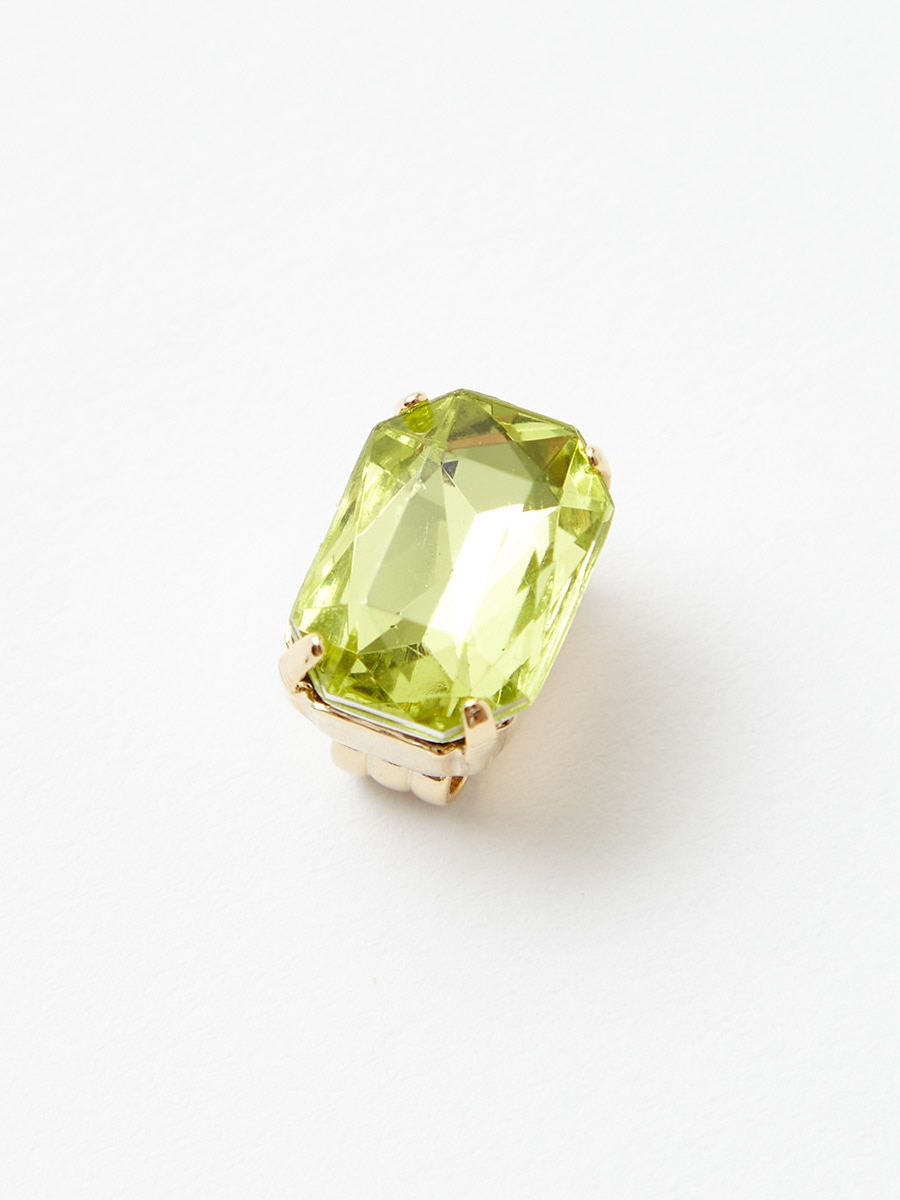 クリスタル帯留|スモーキーイエロー