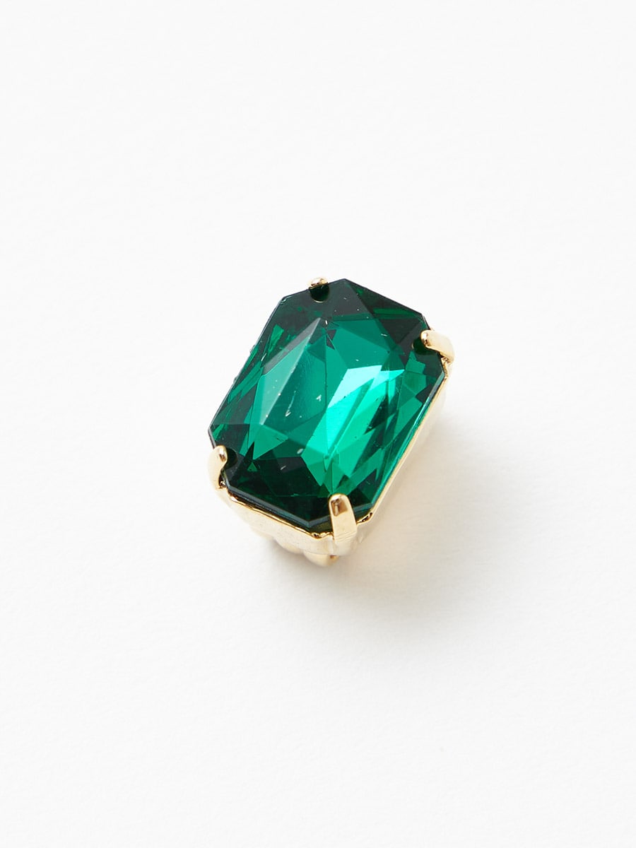 【ラスト1点】クリスタル帯留|グリーン