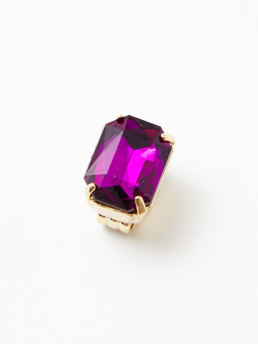 クリスタル帯留|パープル