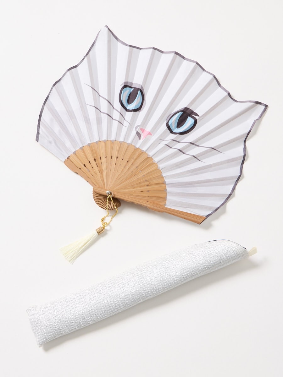 扇子 CAT|ホワイト