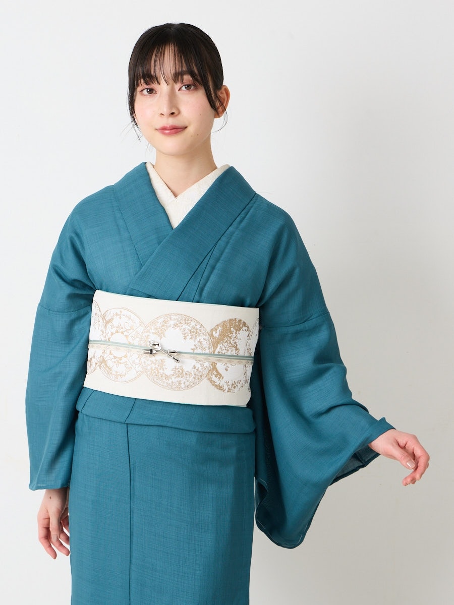 小紋単品「ワンカラー単衣」|グリーン