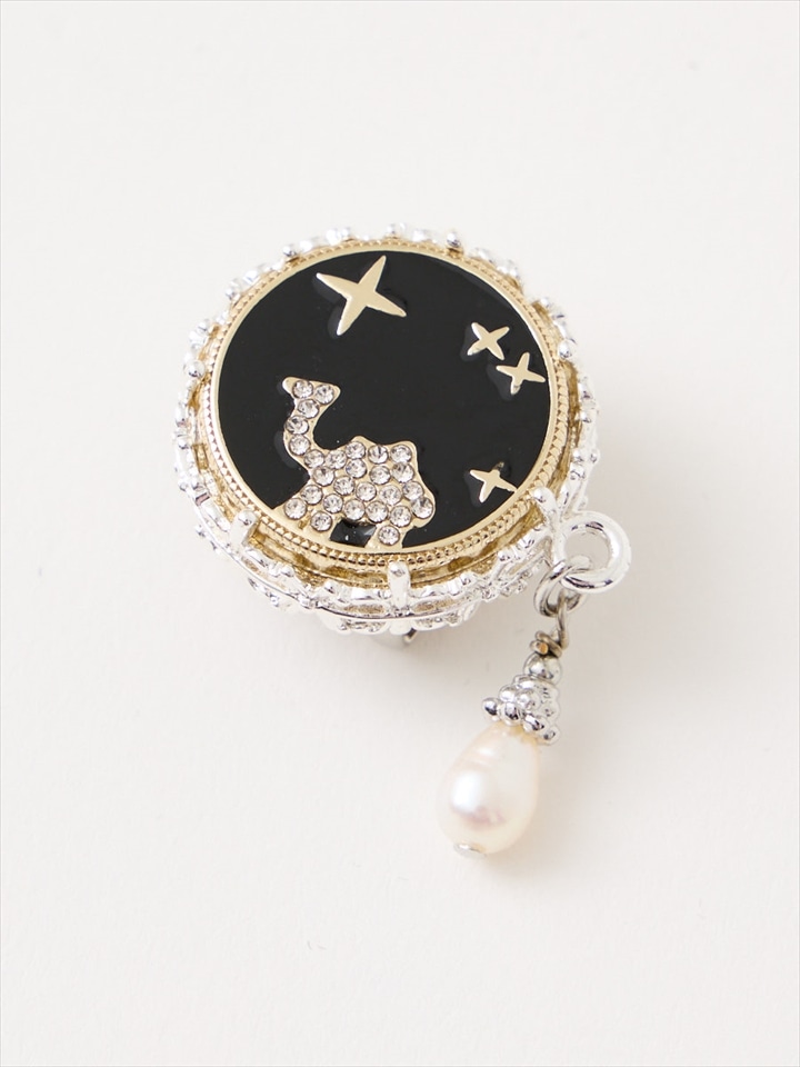 帯留「 月の砂漠 」|ブラック