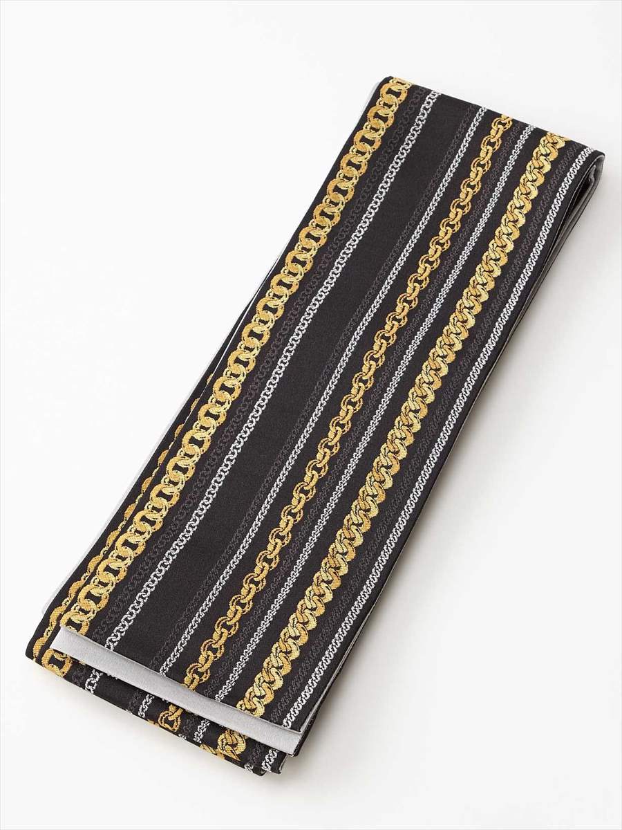 【残りわずか】ドッグチェーン半巾帯|ブラック