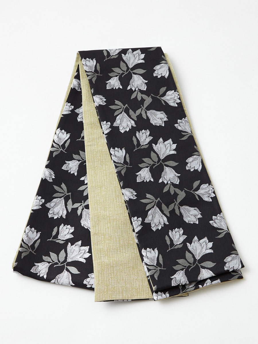 【ラスト1点】モクレン半巾帯|ブラック