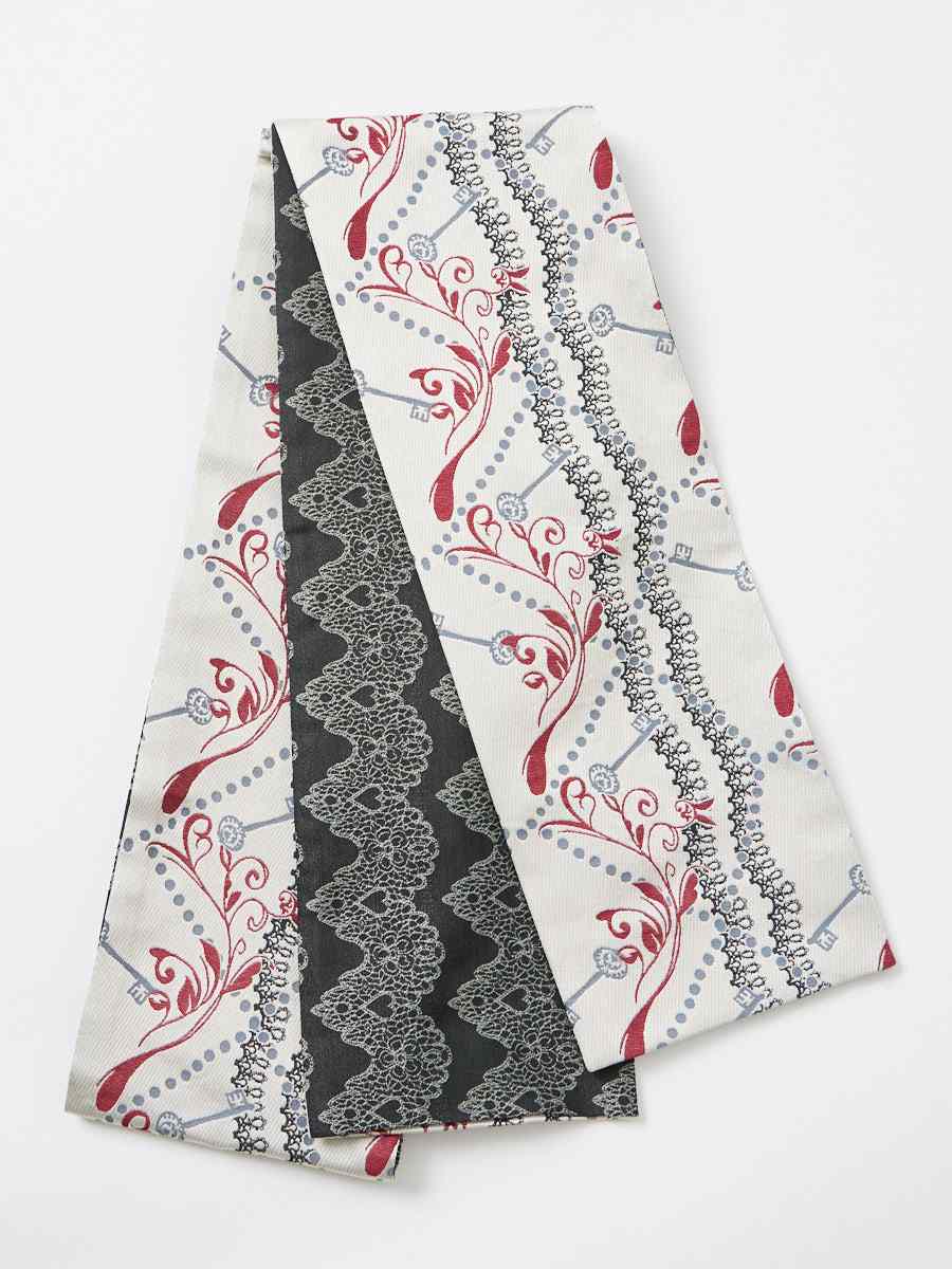 【残りわずか】半巾帯「ドラマティックオビ・Special key」|オフホワイト