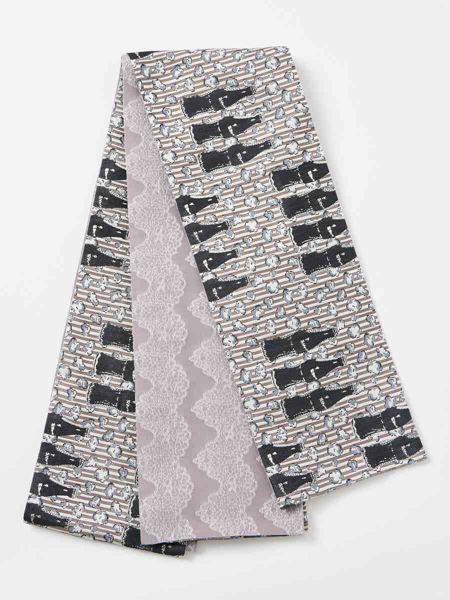 半巾帯「ドラマティックオビ・Cinema time」|チャコールグレー