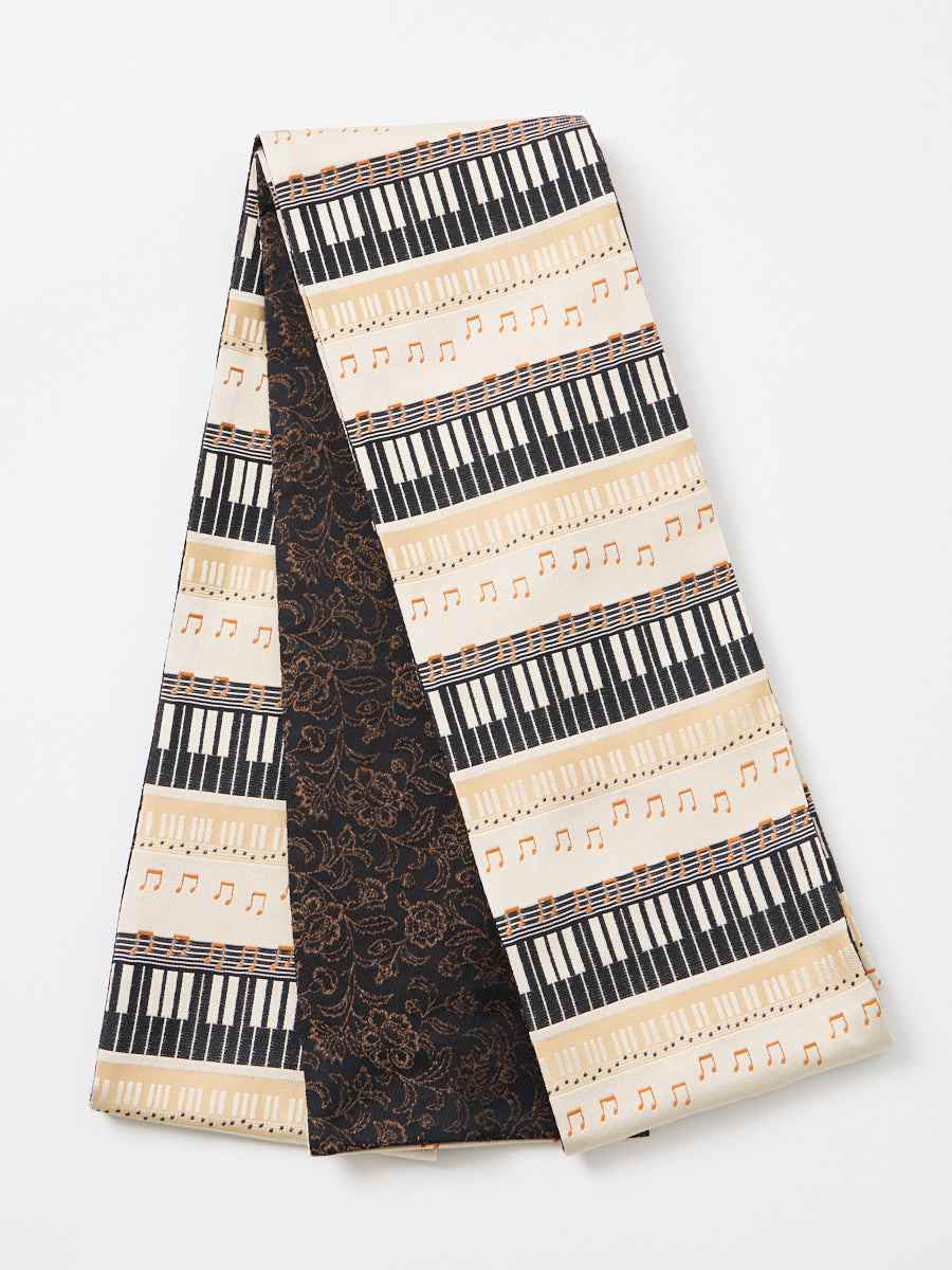 半巾帯「ドラマティックオビ・鍵盤ピアノ」|ベージュ