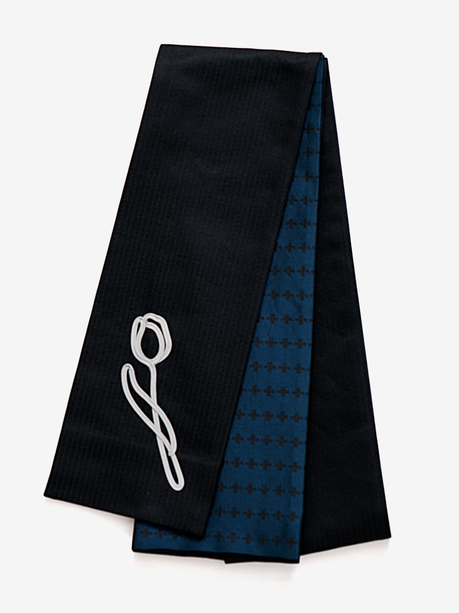 半巾帯「チューリップ」|ブラック