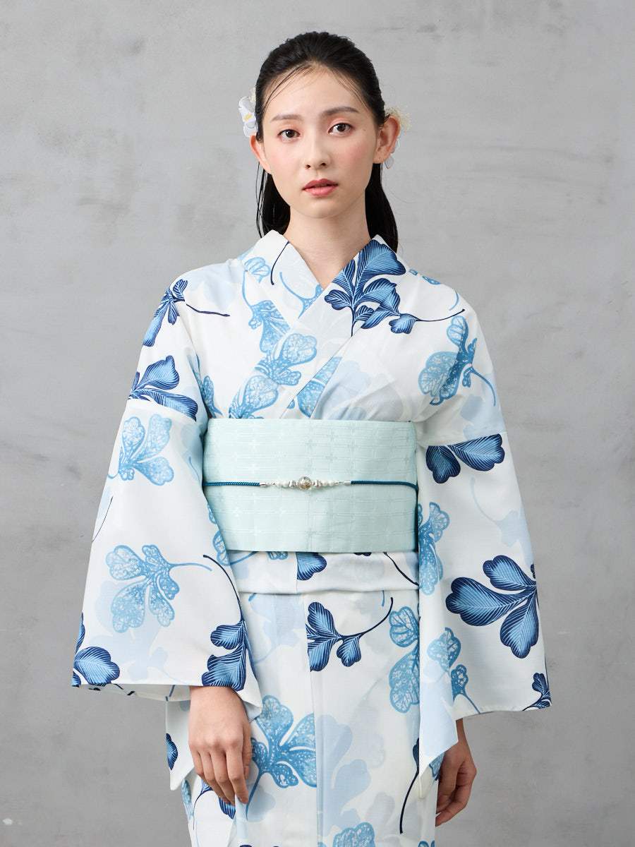 【残りわずか】浴衣単品「 メモワール・涼風 」|ブルー