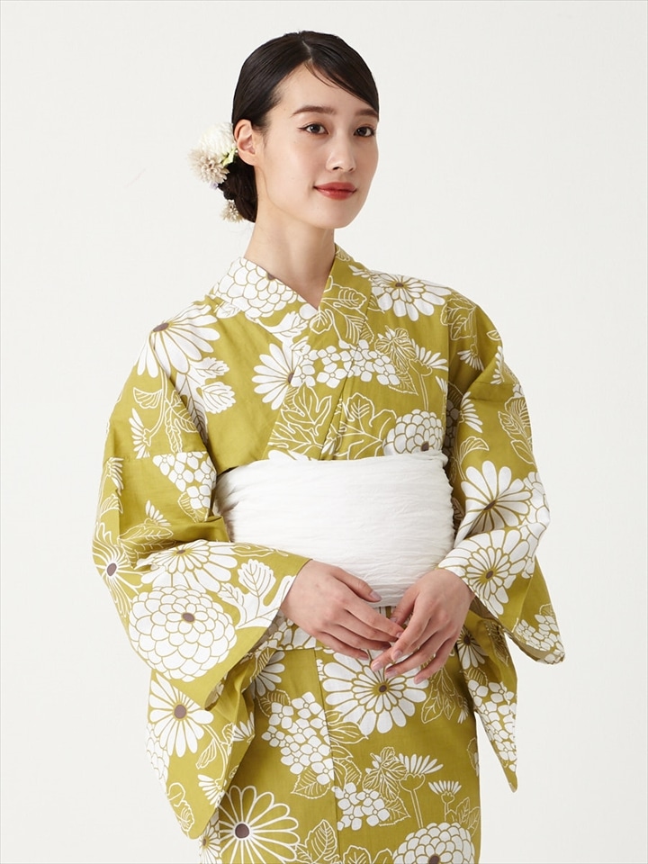 【WEB限定】浴衣＋へこ帯＋着付け冊子3点セット|ピスタチオ