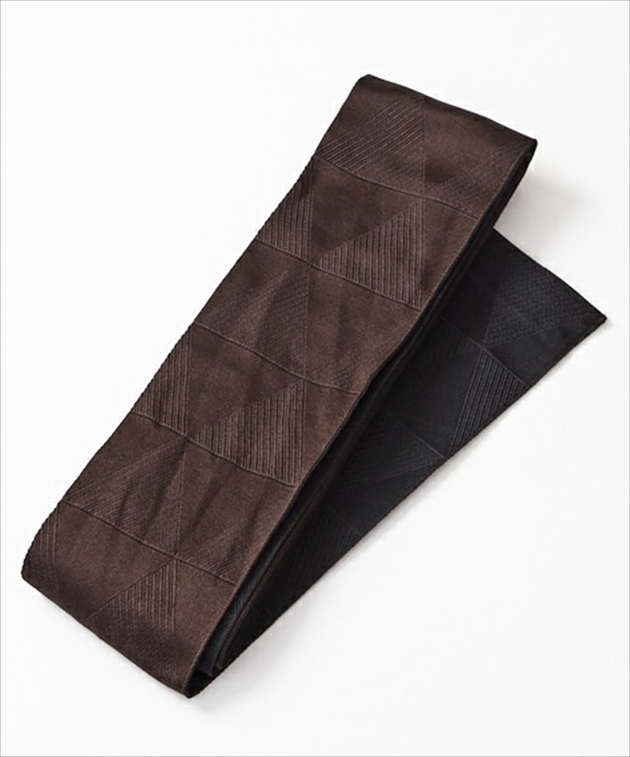 【ラスト1点】メンズ角帯「ウロコ」|ブラック