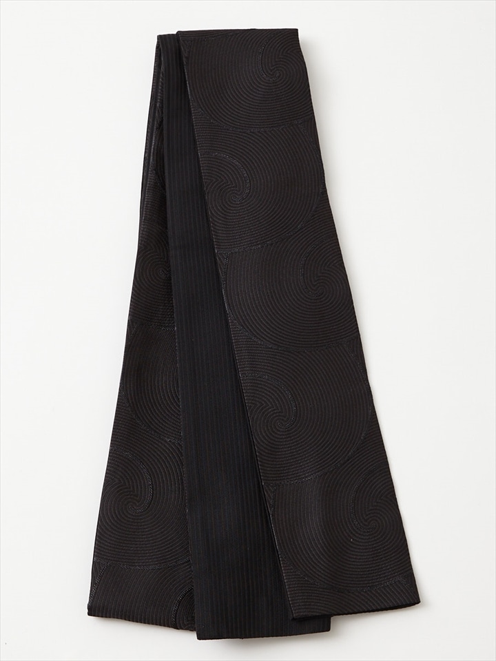 角帯　渦|ブラック