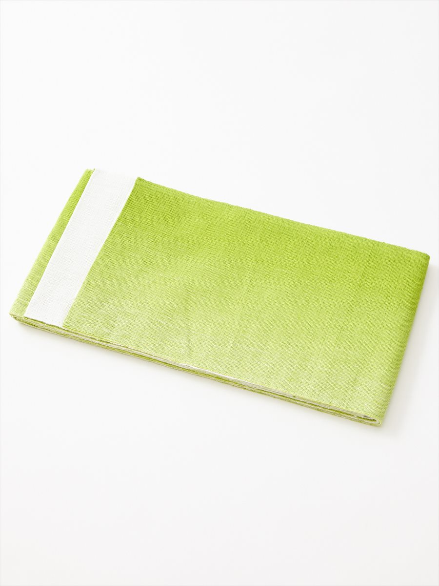 【ラスト1点】半巾帯「麻グラデーション」|ピスタチオ