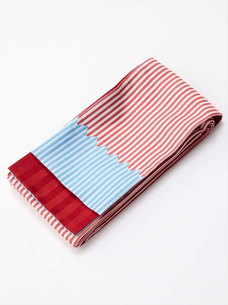 【ラスト1点】半巾帯「シマギザ」|レッド