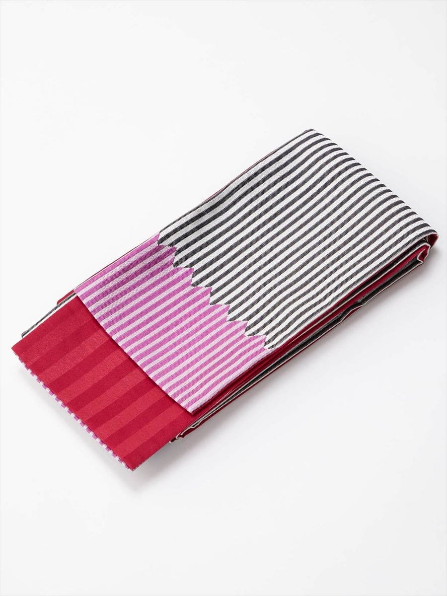 【残りわずか】半巾帯「シマギザ」|ブラック