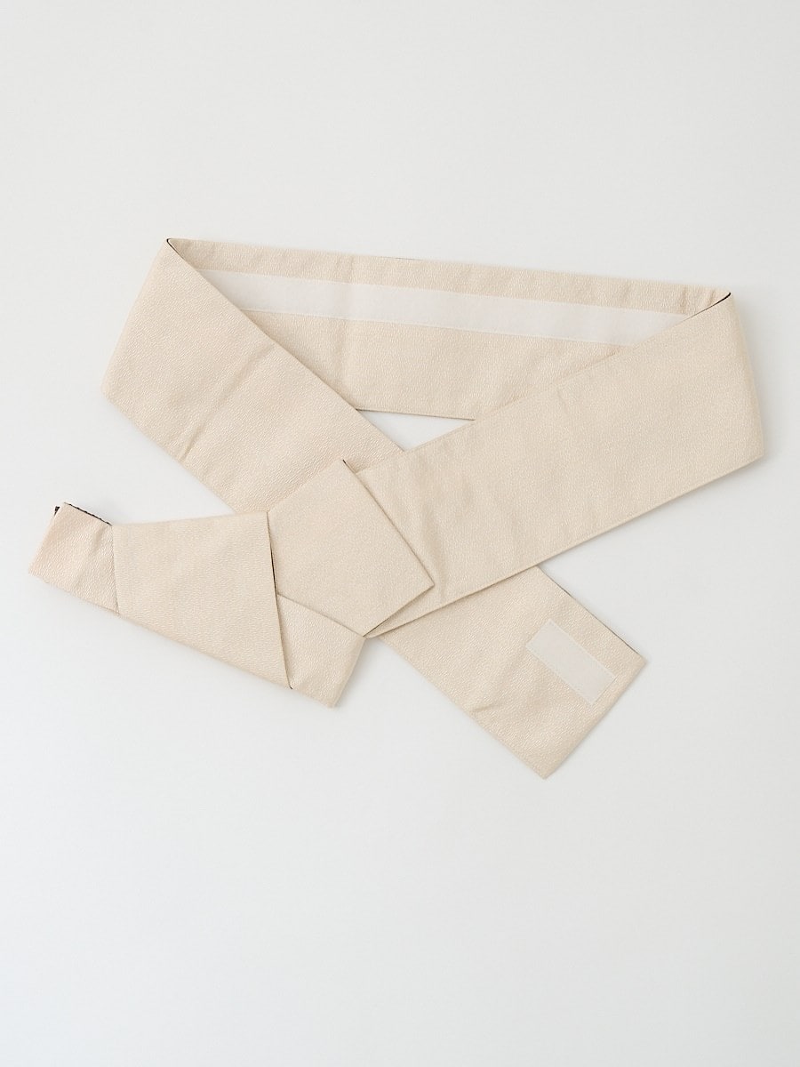 メンズ作り帯 「 変わり織 」|オフホワイト