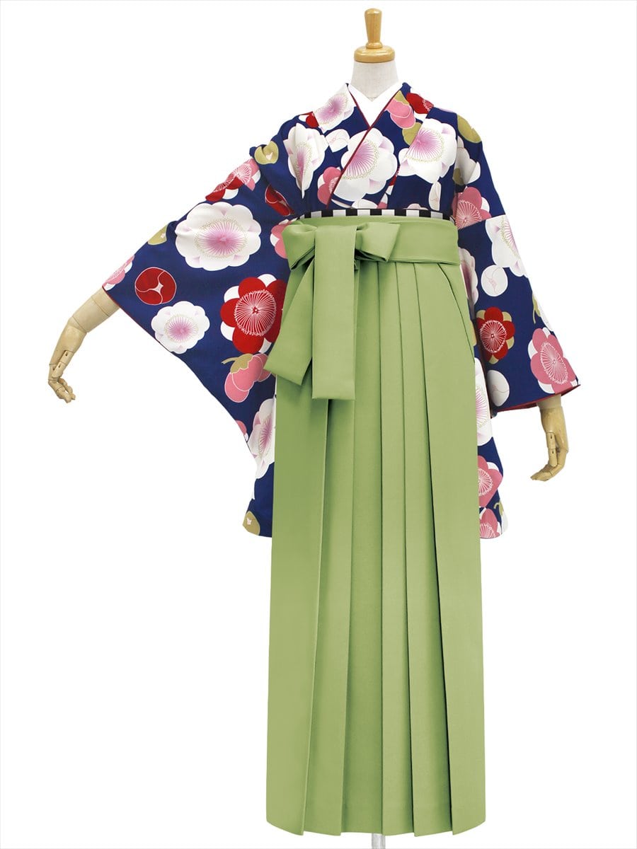【レンタル商品】レンタル袴「【M2004】梅小町・紺」|ピスタチオ