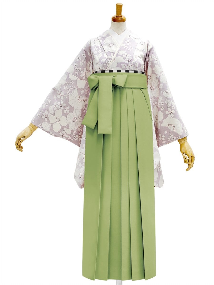 【レンタル商品】レンタル袴「【M0072】花かんざし・ラベンダー」|ピスタチオ