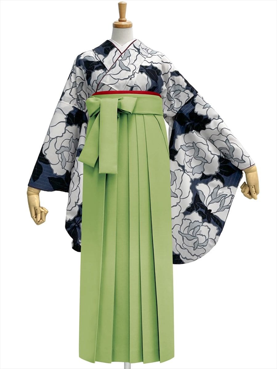 【レンタル商品】レンタル袴「【M0084】バラ・紺」|ピスタチオ