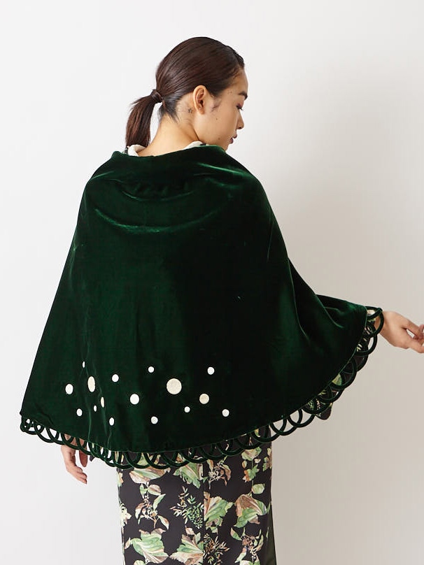 【ラスト1点】ドットループショール|グリーン