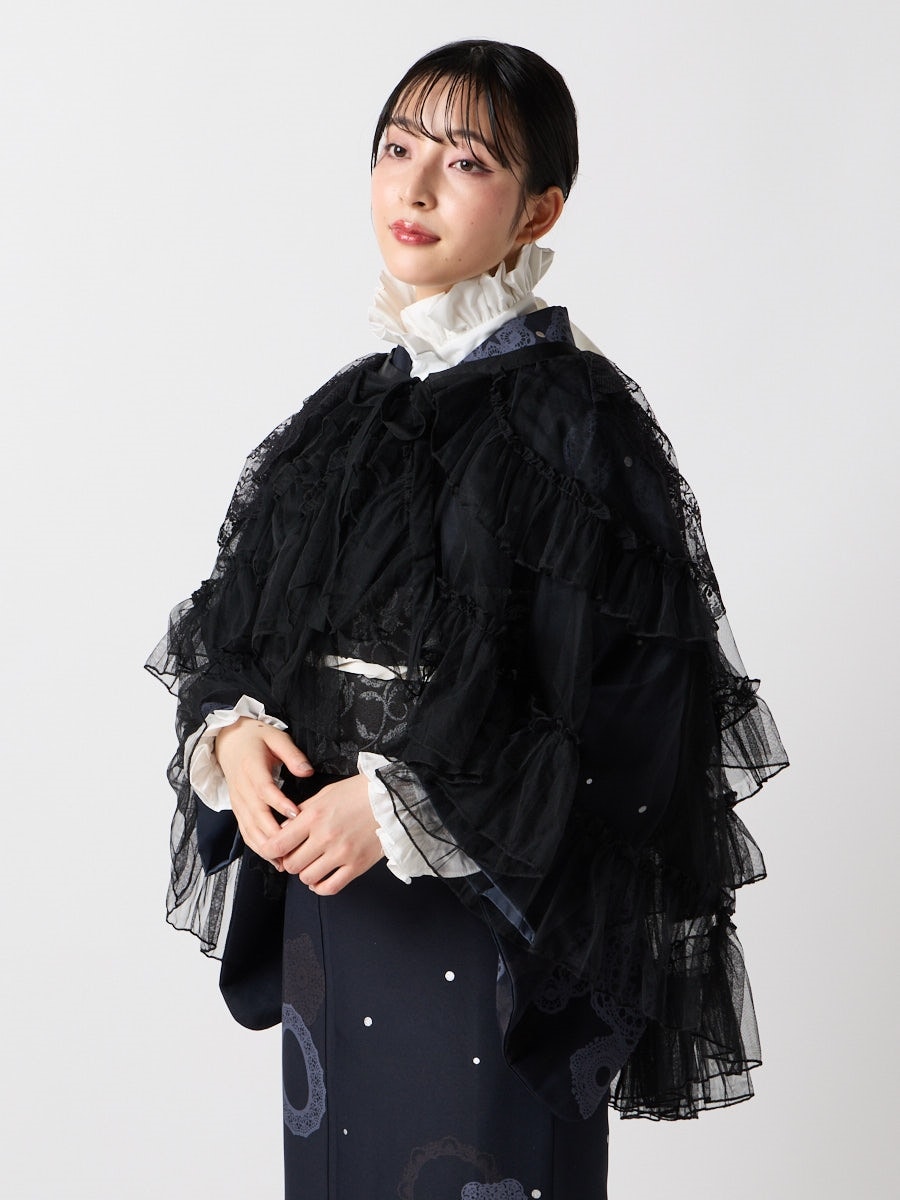 【残りわずか】レースケープ|ブラック