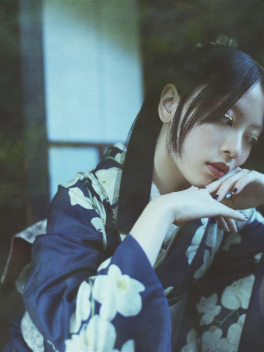 小紋単品「 胡蝶蘭 」|ダークネイビー