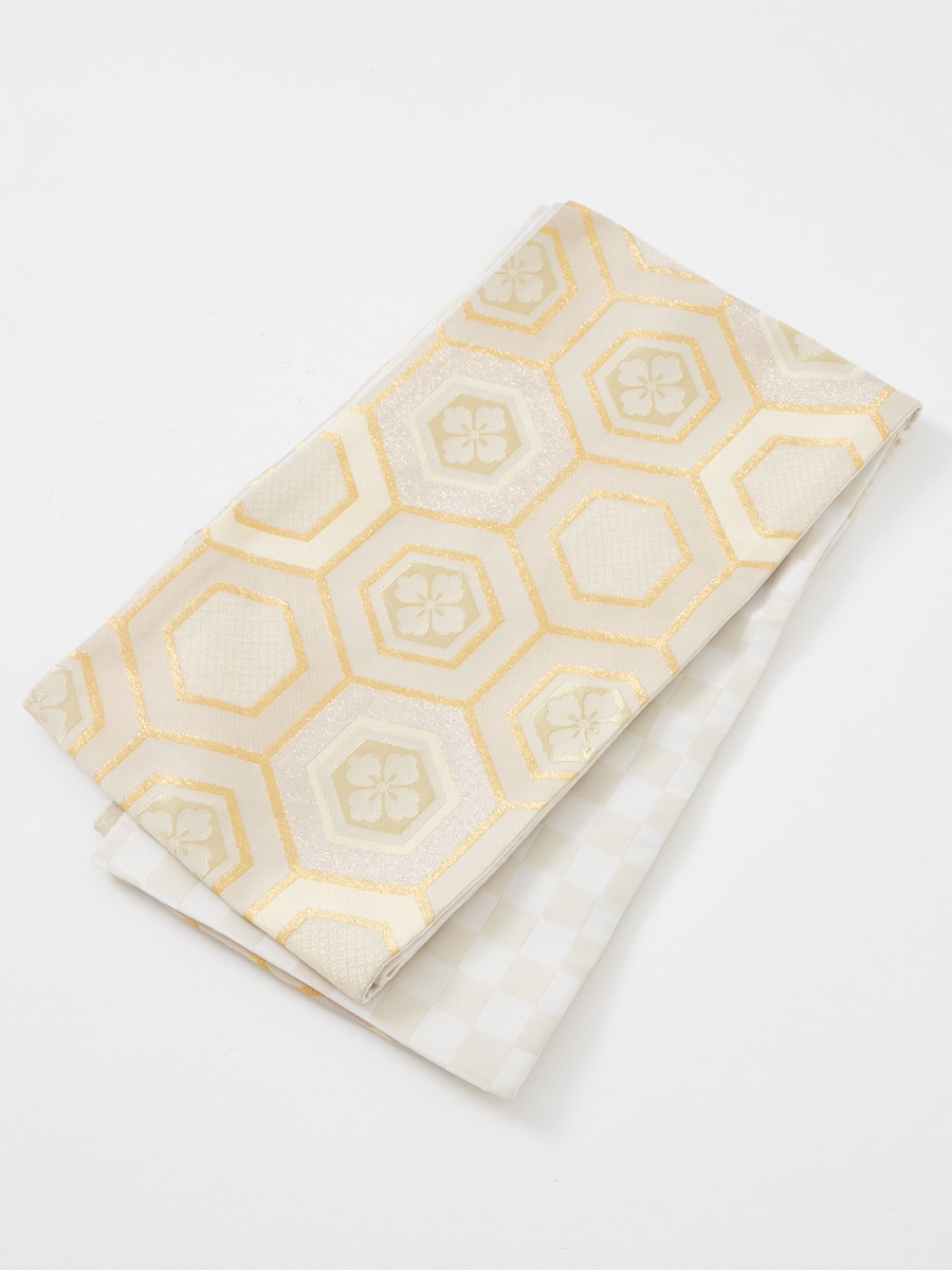 【予約商品】袋帯単品「花菱亀甲」|ゴールド