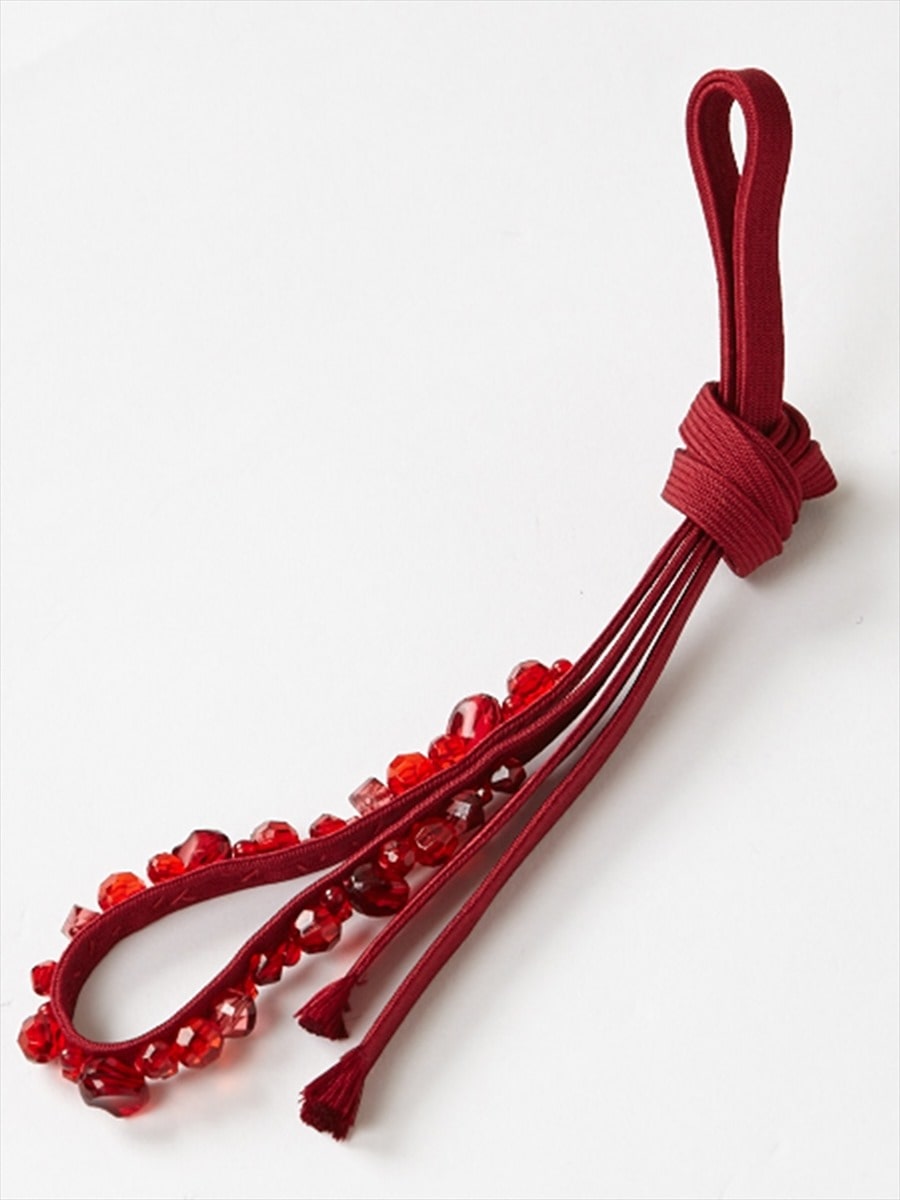 【残りわずか】帯締め「obiジュエリー」|レッド