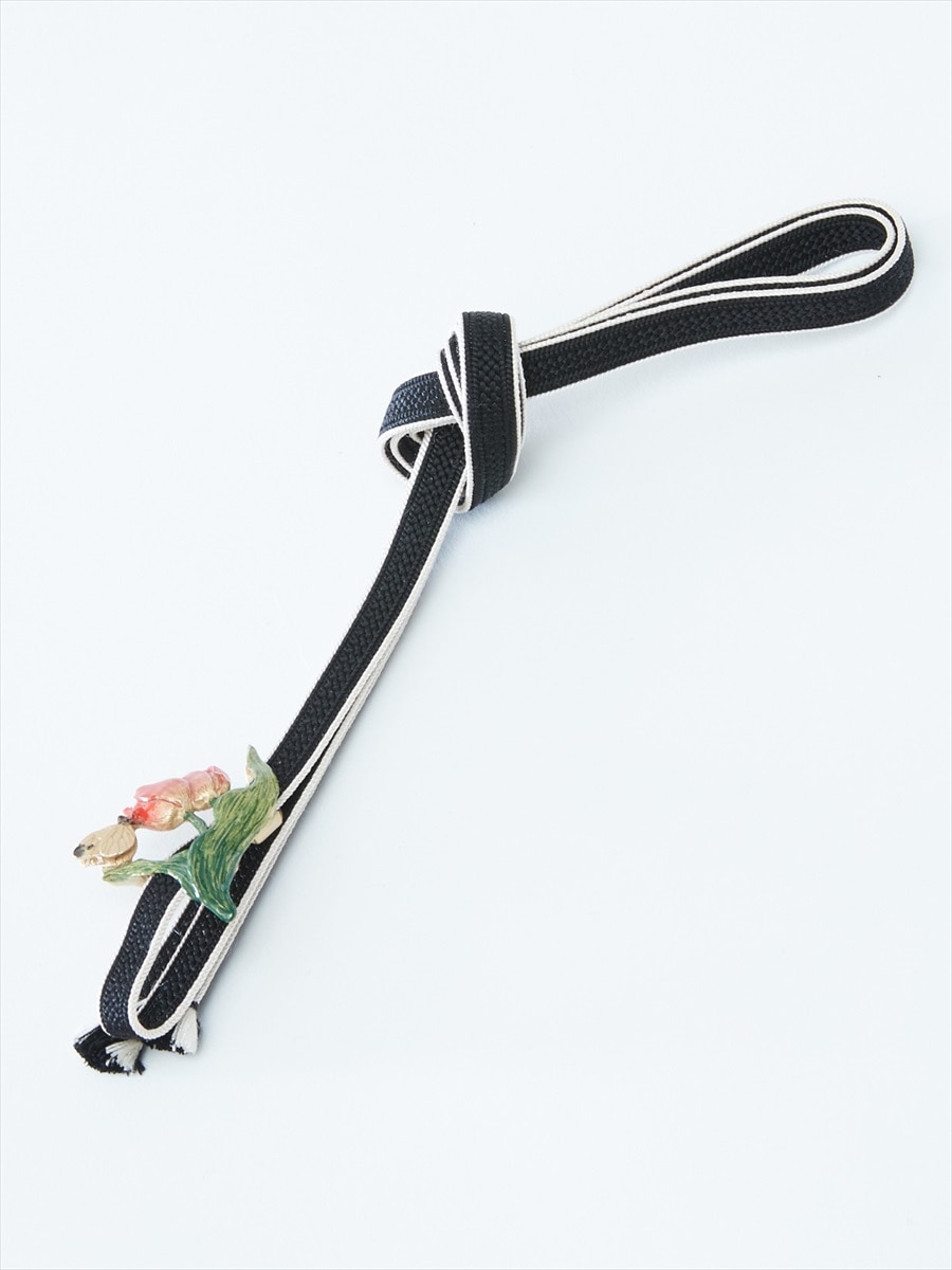 【ラスト1点】帯締め「チューリップ帯締」|ブラック