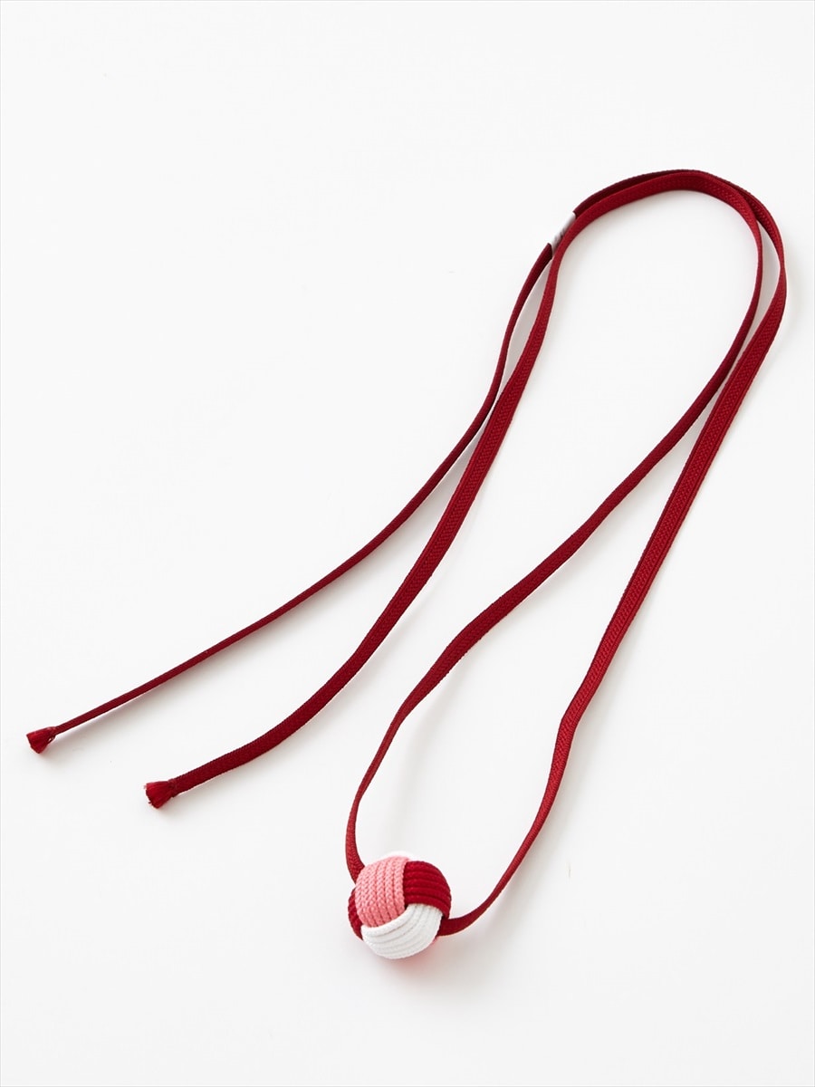 【ラスト1点】玉渡り帯締め|レッド