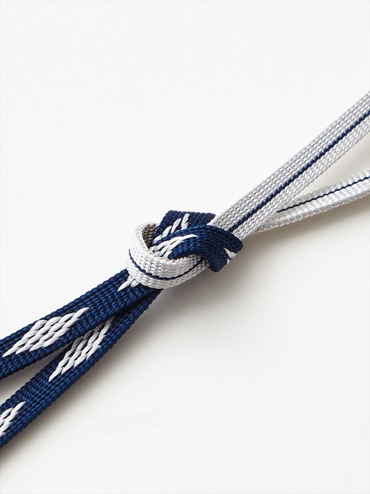 三分紐2本セット「 ダイヤちりり帯締め 」|ネイビー