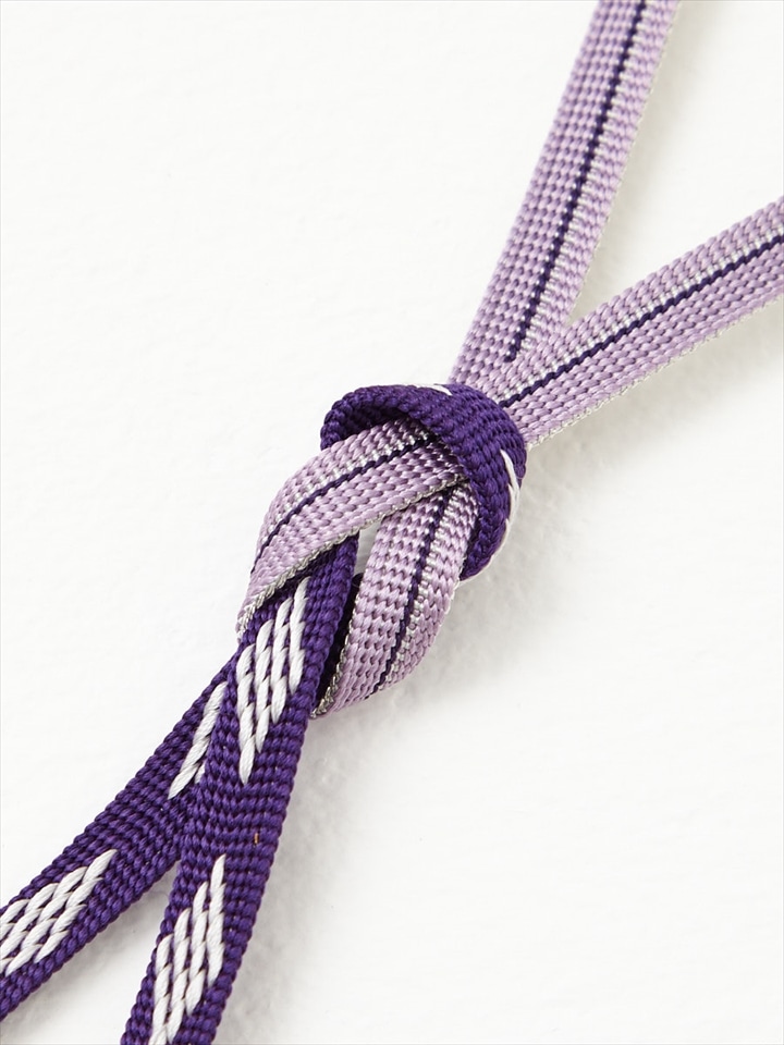 【ラスト1点】三分紐2本セット「 ダイヤちりり帯締め 」|パープル