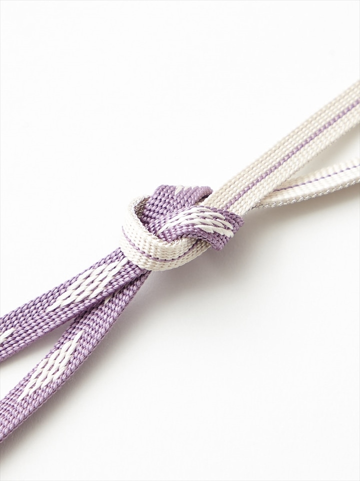 三分紐2本セット「 ダイヤちりり帯締め 」|ラベンダー