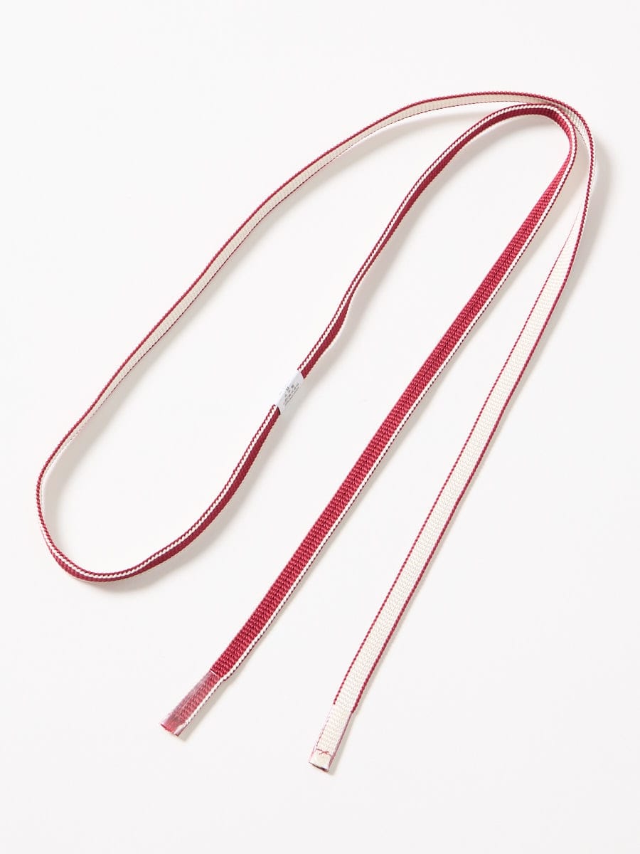 三分紐 リバーシブル|レッド