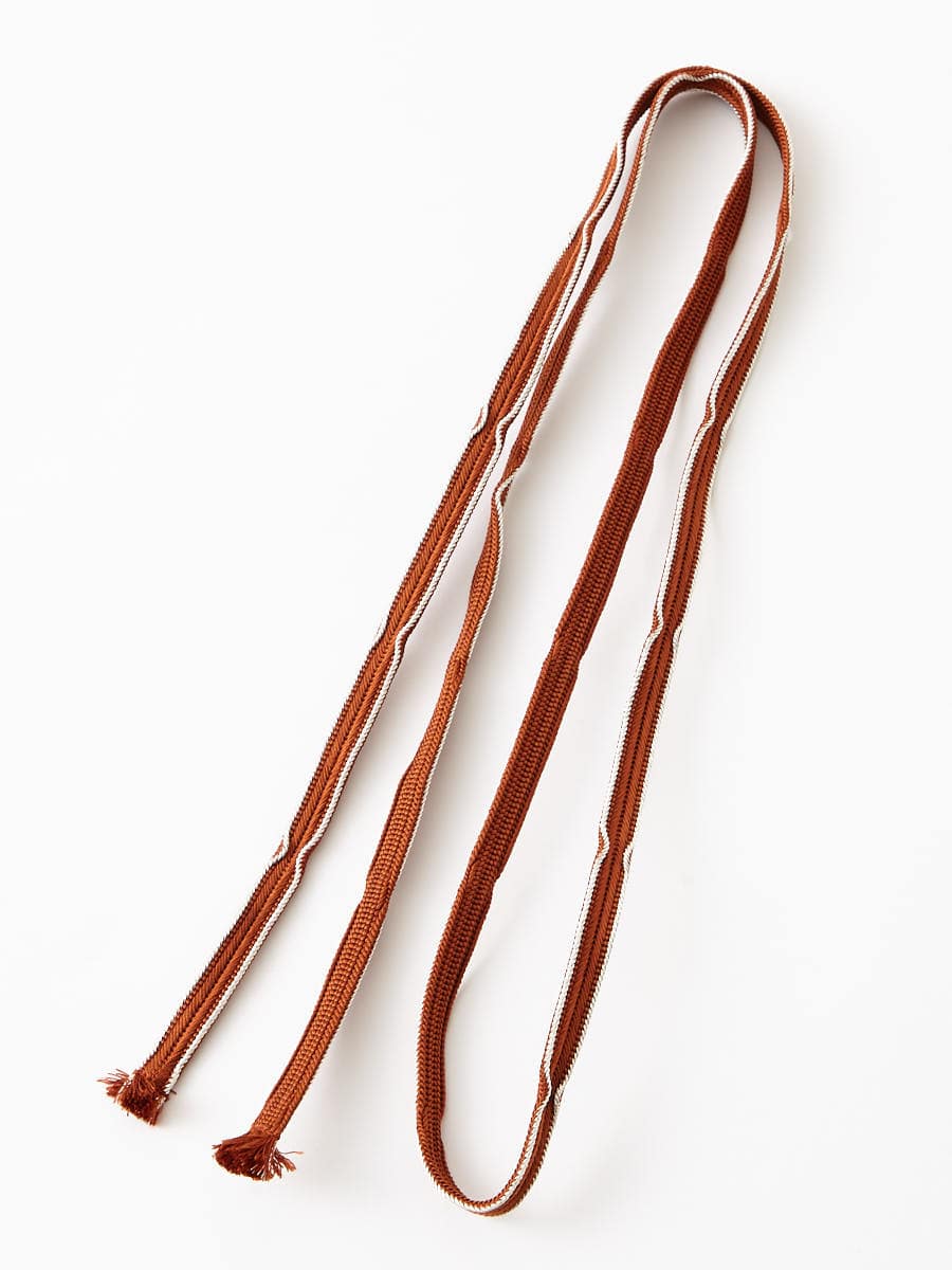 【残りわずか】ランデブー帯締め|オレンジ