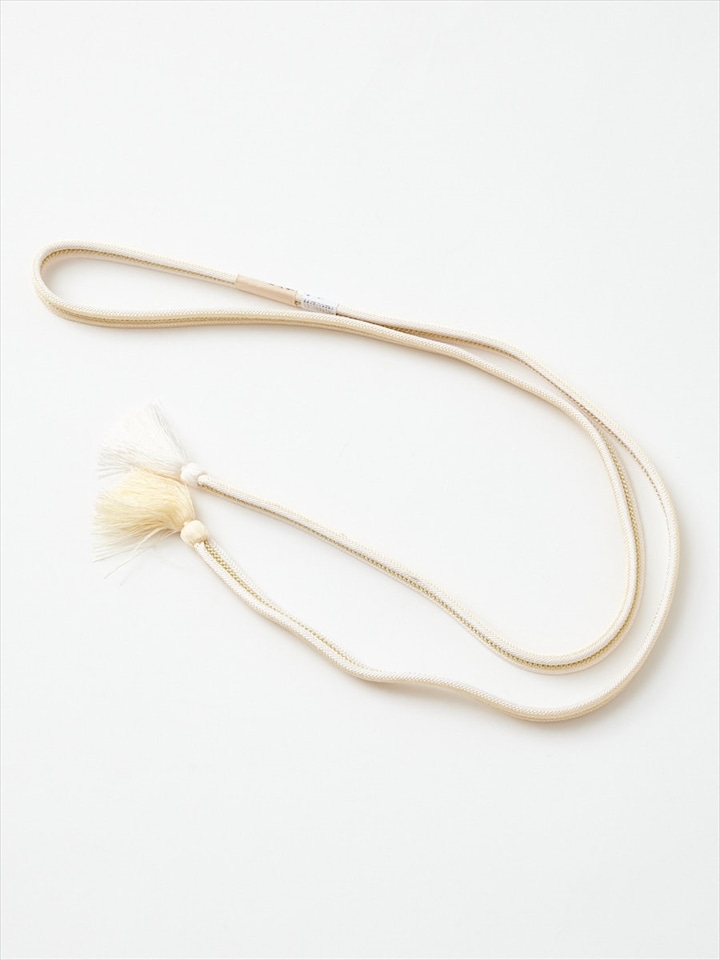 【残りわずか】リバーシブル帯締め|オフホワイト