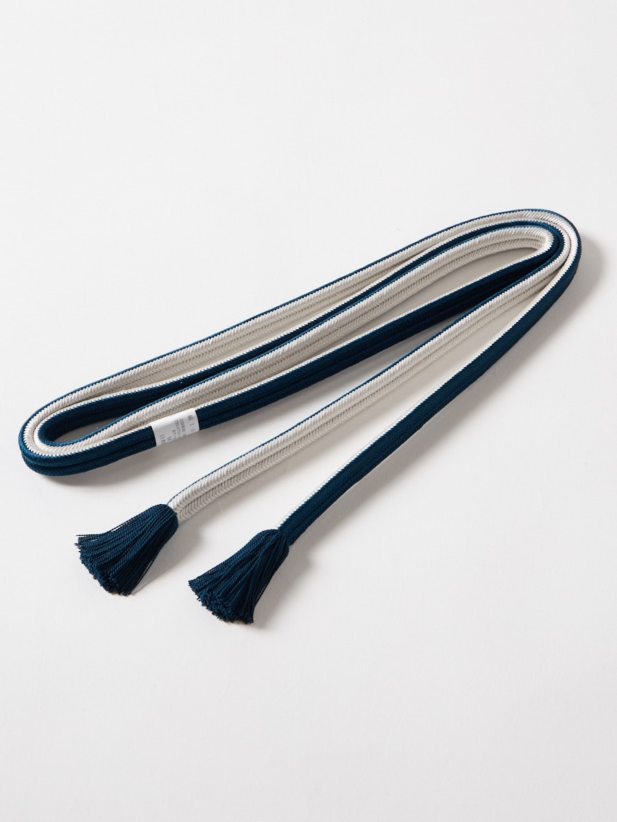 帯締め「ゆるぎ昼夜」|ネイビー