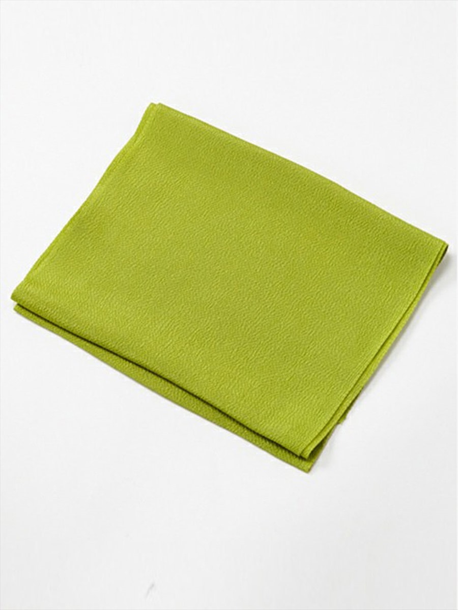 【残りわずか】ちりめん無地帯揚|ピスタチオ