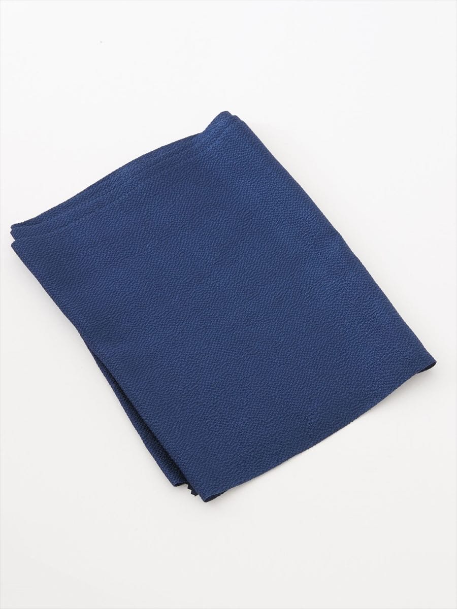 ちりめん無地帯揚|ネイビー