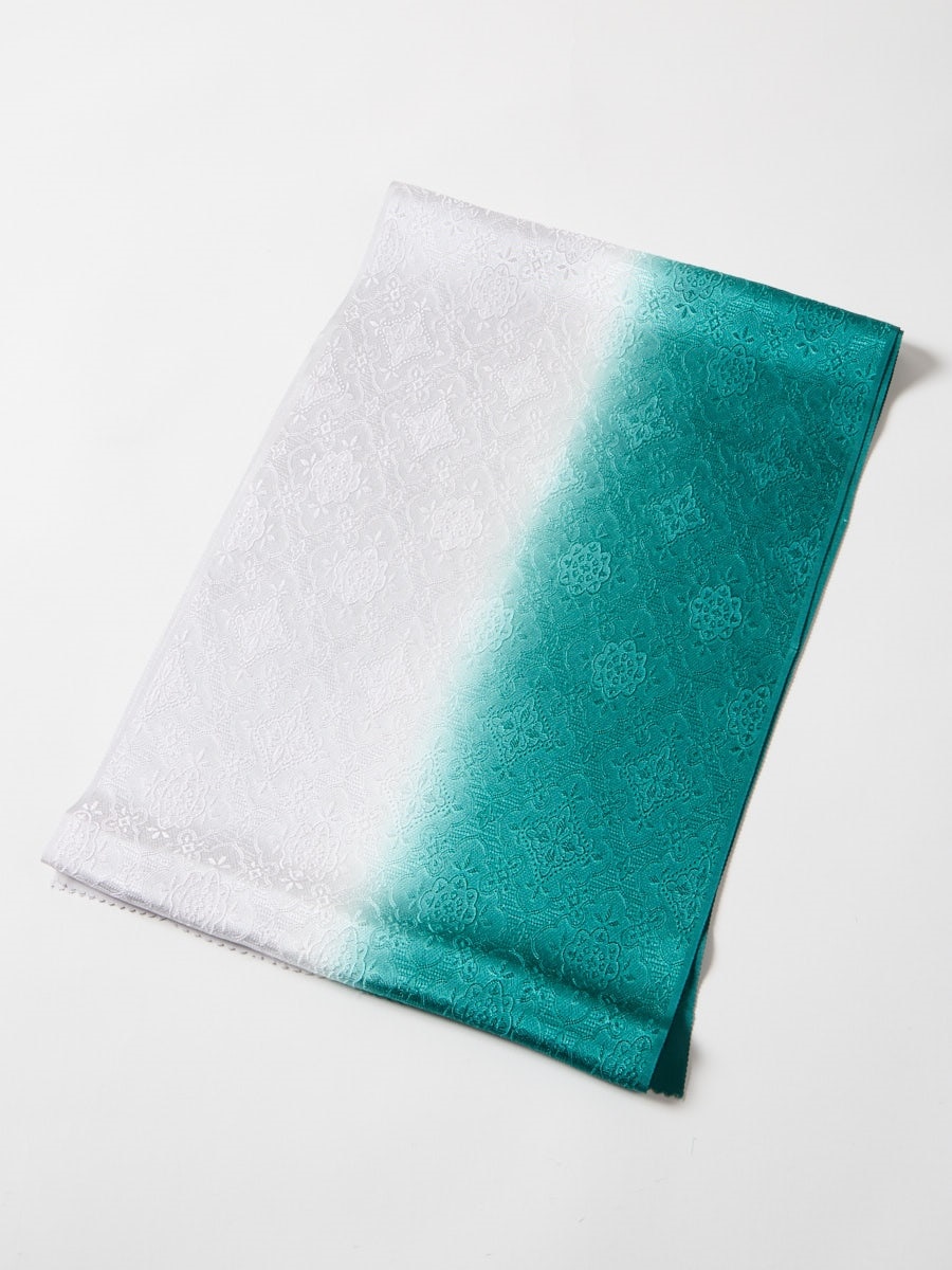 帯揚げ「職功染め分け」|グリーン