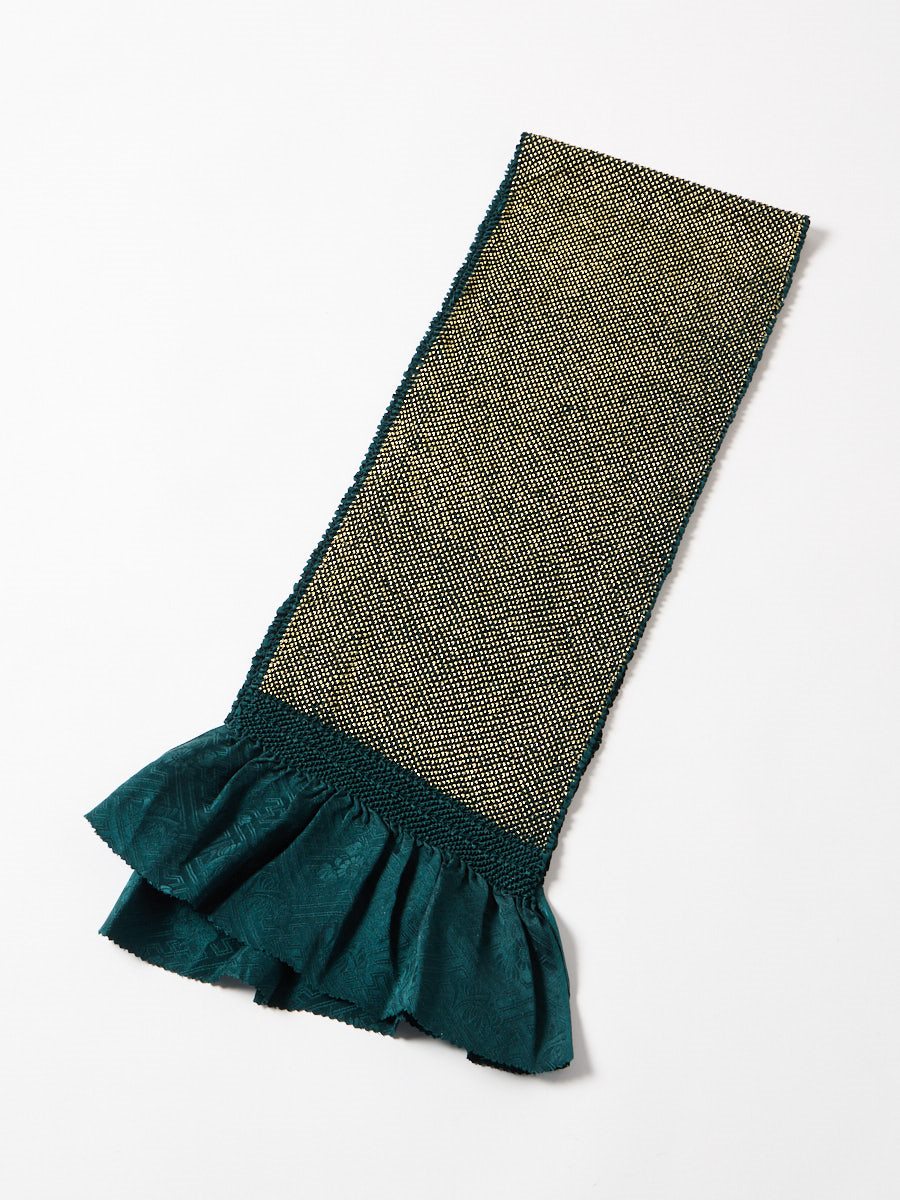 帯揚げ「頭金絞り」|グリーン