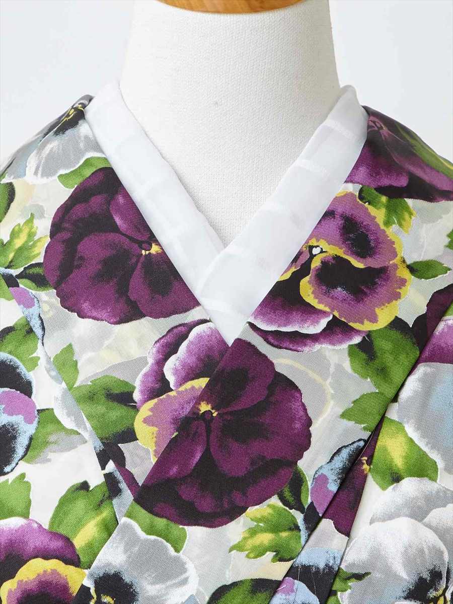 半衿「ブロックレース」|ホワイト